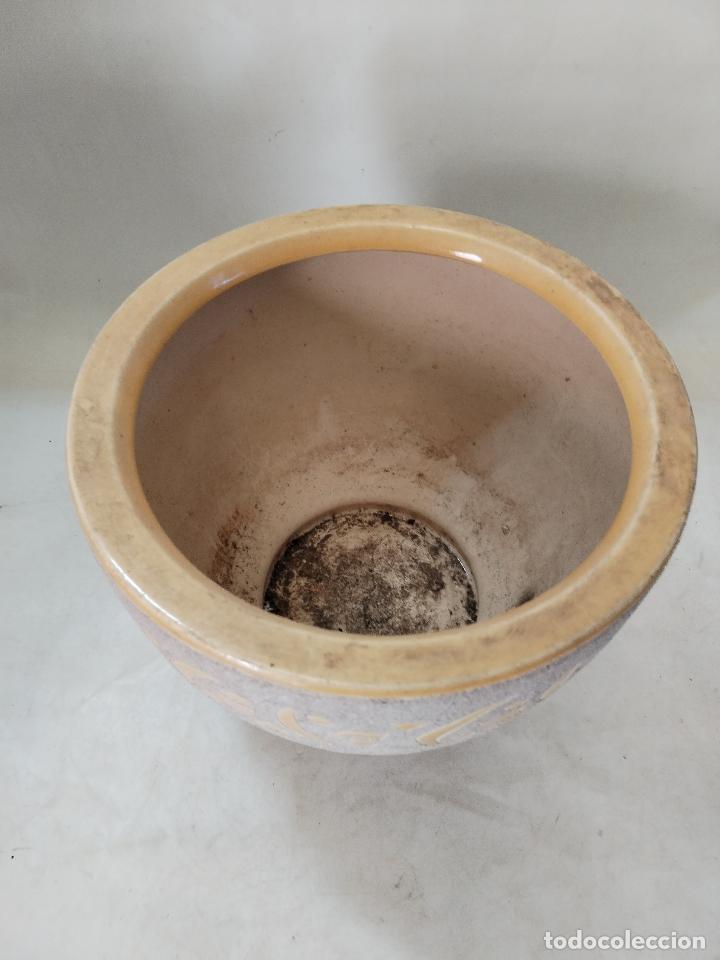 Antig&uuml;edades: macetero de ceramica - Foto 2
