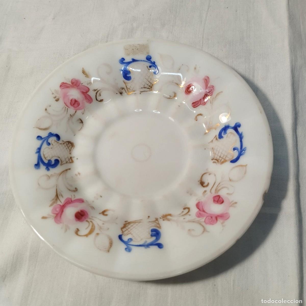 Antig&uuml;edades: TAZA Y PLATO DE &Eacute;POCA ISABELINA - Foto 2