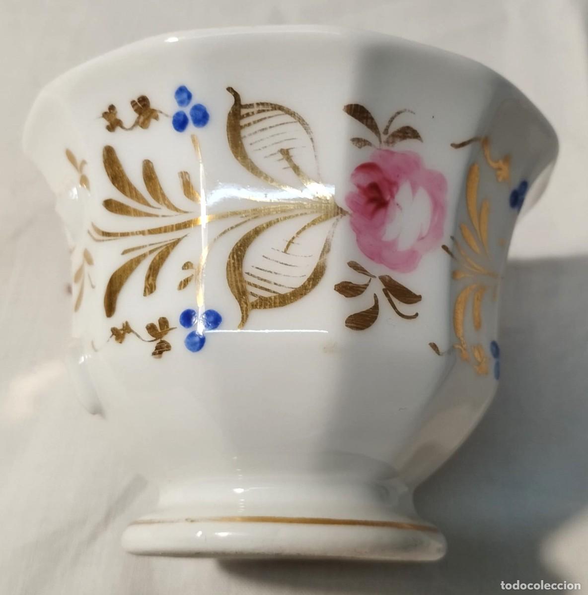 Antig&uuml;edades: TAZA Y PLATO DE &Eacute;POCA ISABELINA - Foto 3
