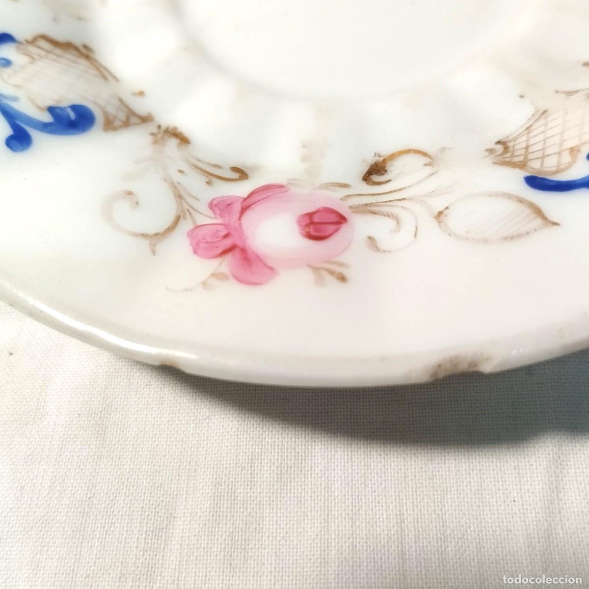 Antig&uuml;edades: TAZA Y PLATO DE &Eacute;POCA ISABELINA - Foto 8