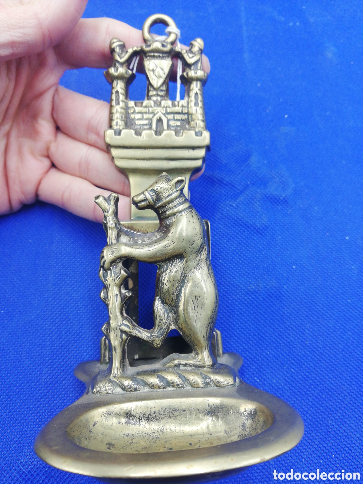 Antig&uuml;edades: Figura de bronce o benditera. - Foto 3