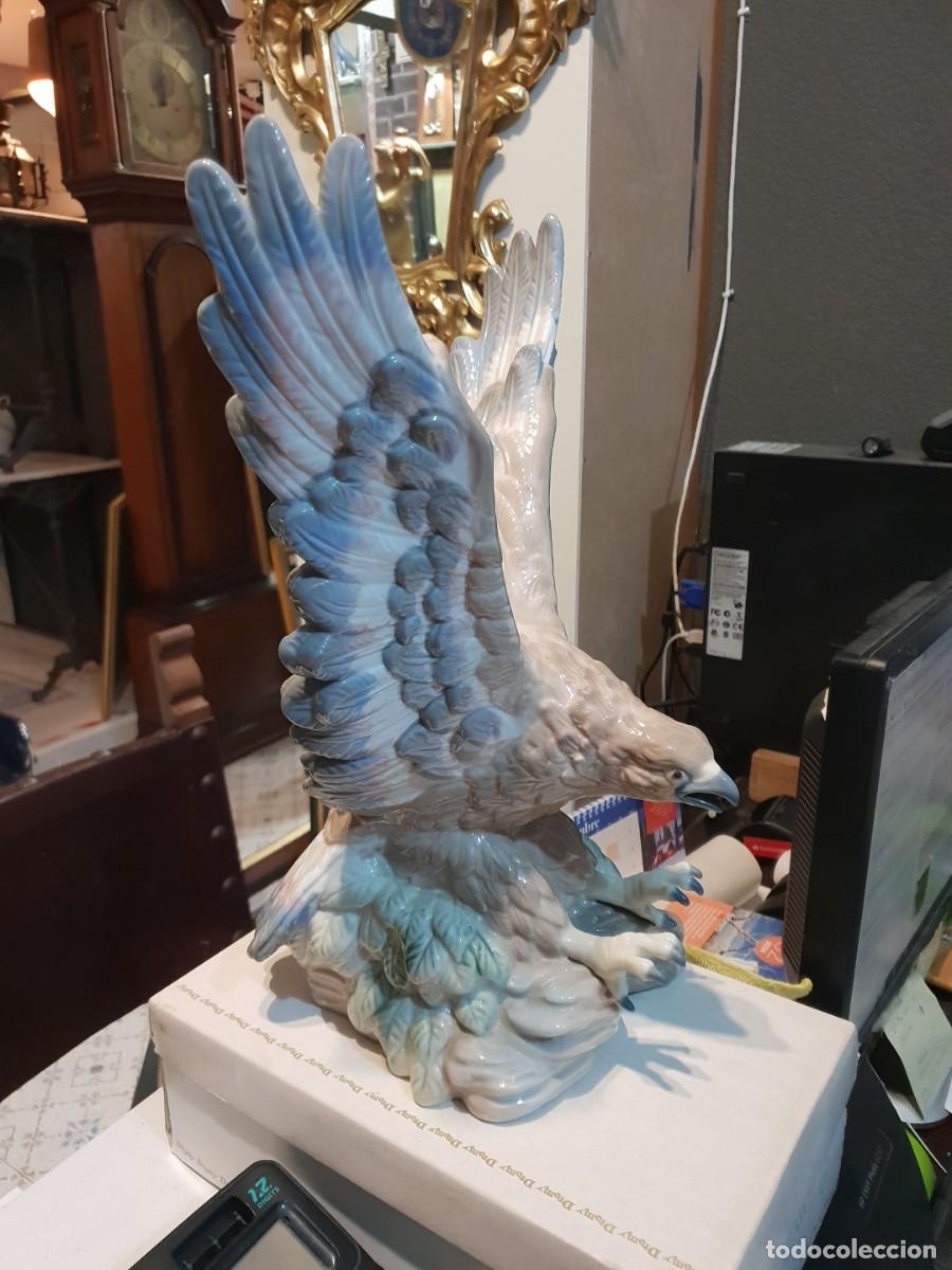 Antiguidades: Figura porcelana aguila sin marca