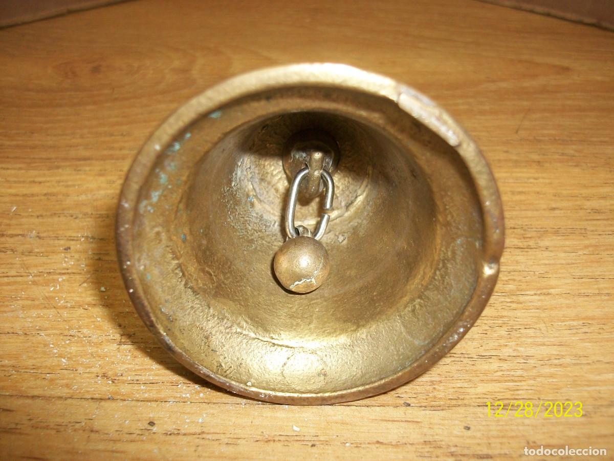 Antig&uuml;edades: ANTIGUA CAMPANILLA DE BRONCE - Foto 4