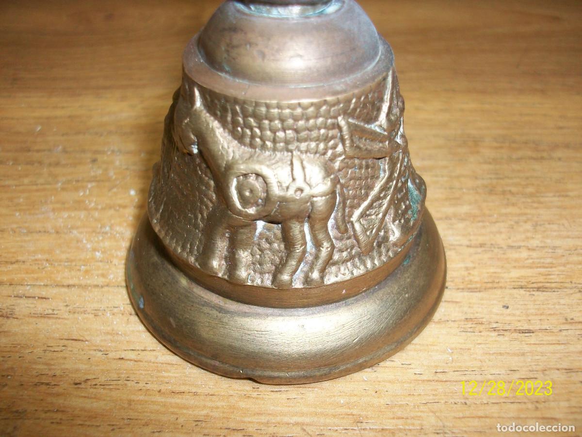 Antig&uuml;edades: ANTIGUA CAMPANILLA DE BRONCE - Foto 5