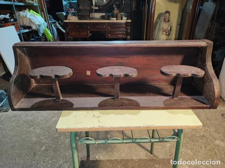 Antig&uuml;edades: EXCELENTE PERCHA RUSTICA TRES COLGADORES - Foto 3