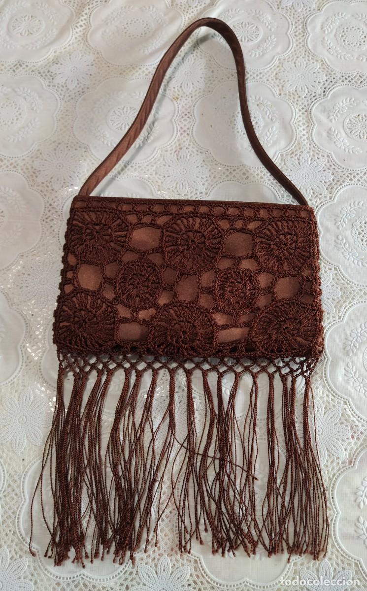 Antig&uuml;edades: Bolso flecos marr&oacute;n - Foto 1