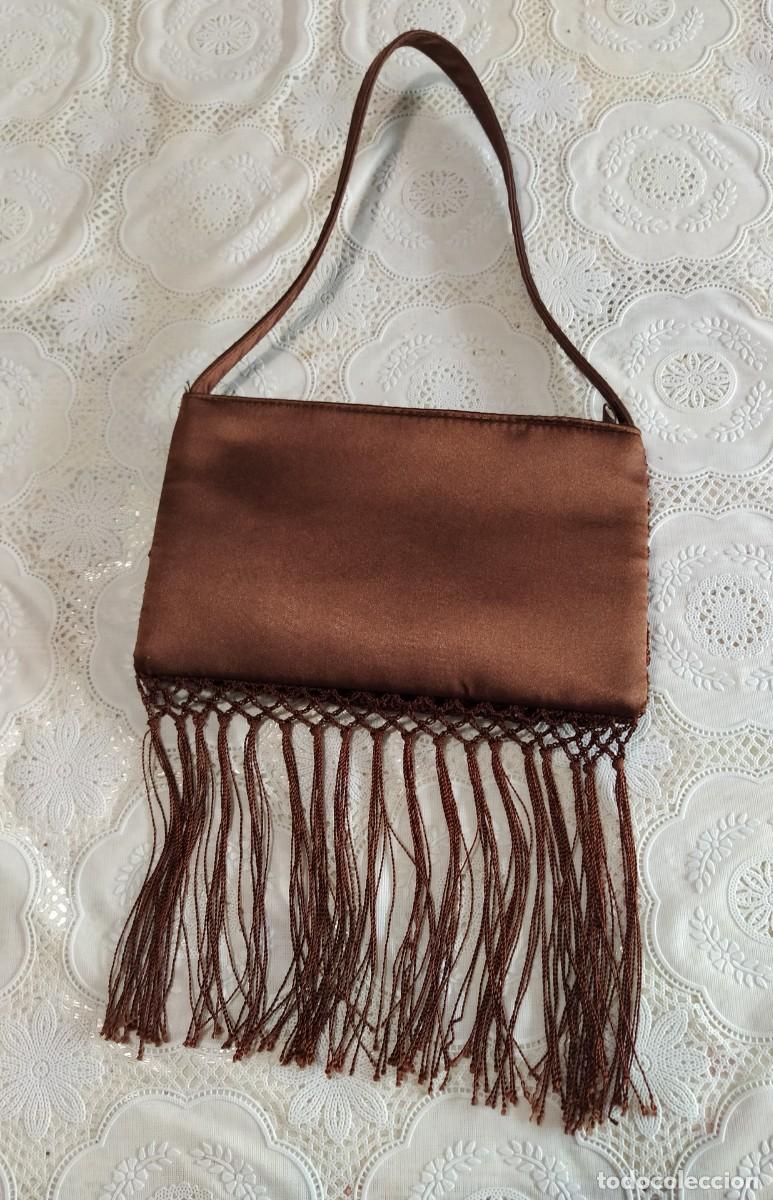 Antig&uuml;edades: Bolso flecos marr&oacute;n - Foto 2
