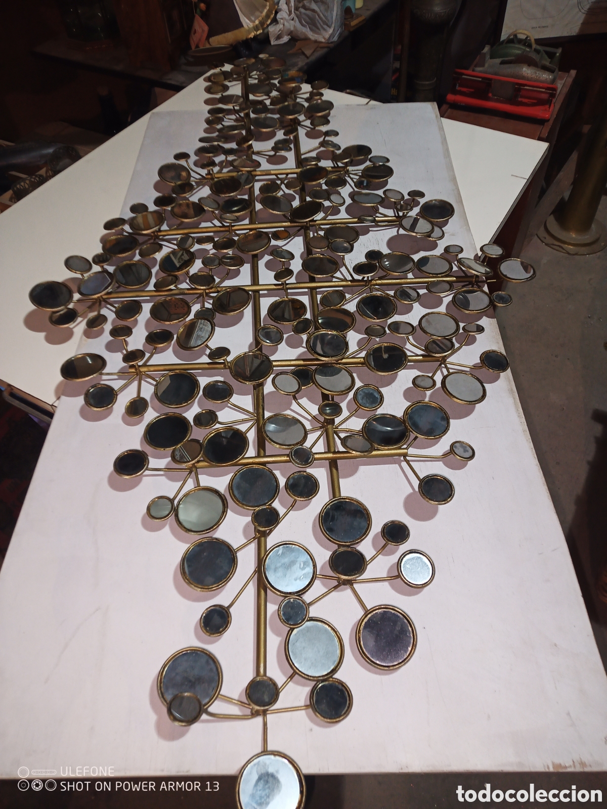 Antig&uuml;edades: Espejo m&uacute;ltiple metal - Foto 3