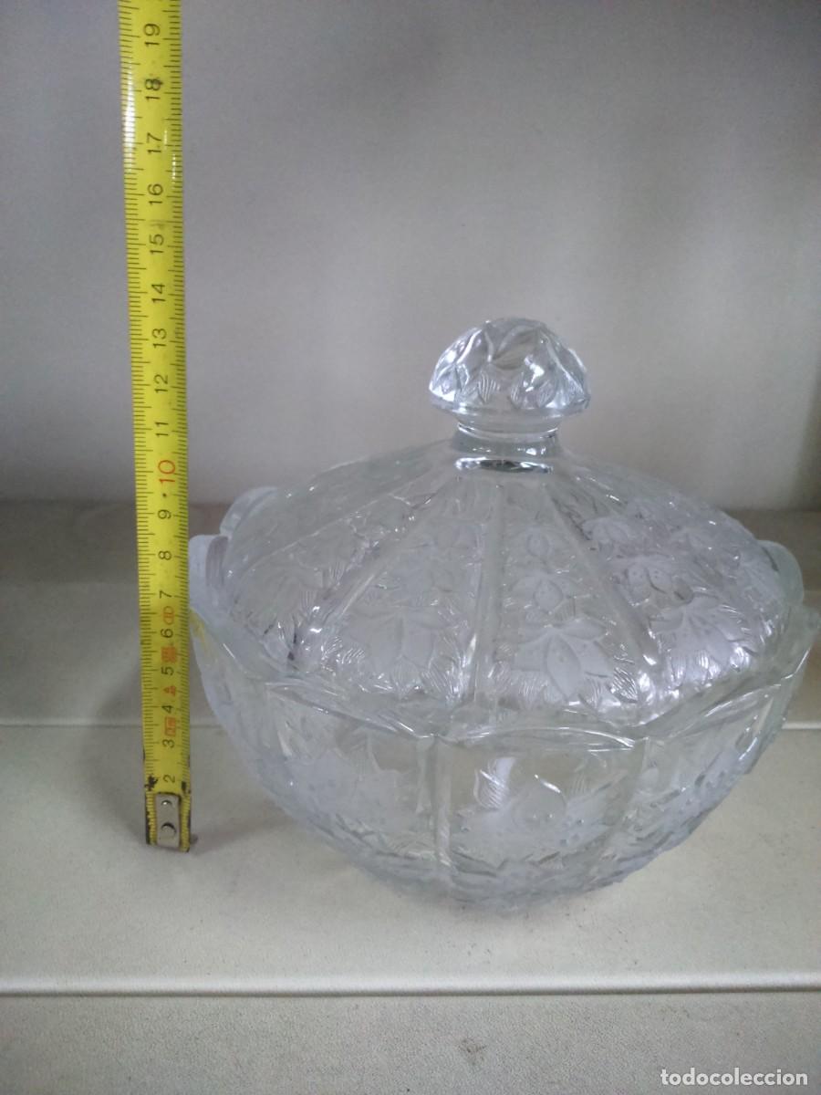 Antig&uuml;edades: BOMBONERA DE CRISTAL TALLADO - Foto 6