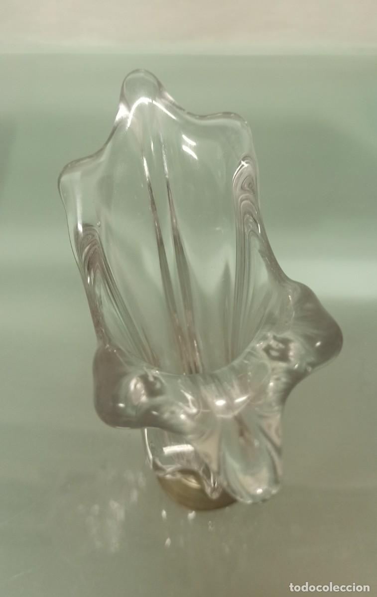 Antig&uuml;edades: Jarr&oacute;n cristal base alpaca. - Foto 1