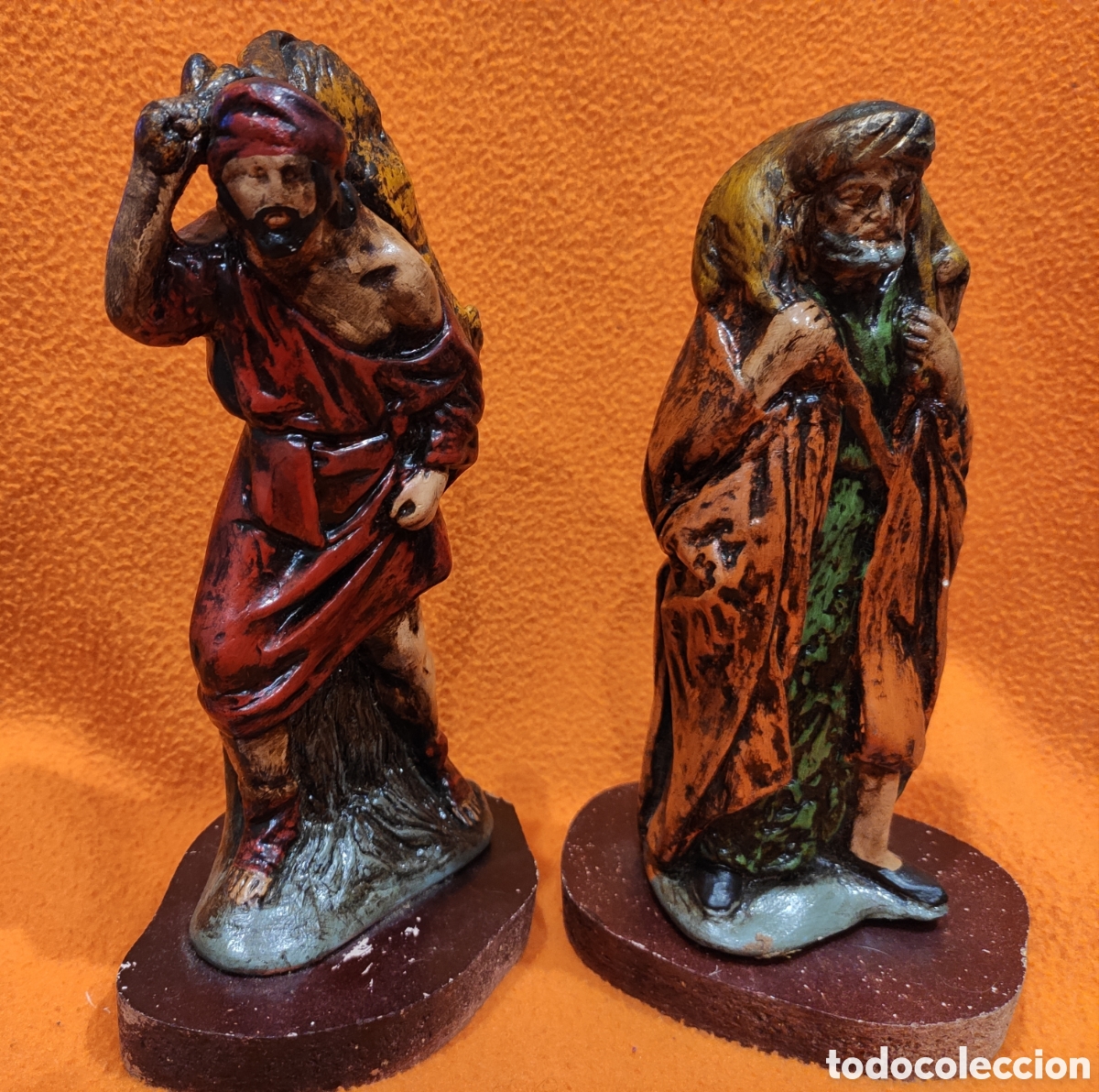 Antig&uuml;edades: Conjunto 2 pastores antiguos. - Foto 1
