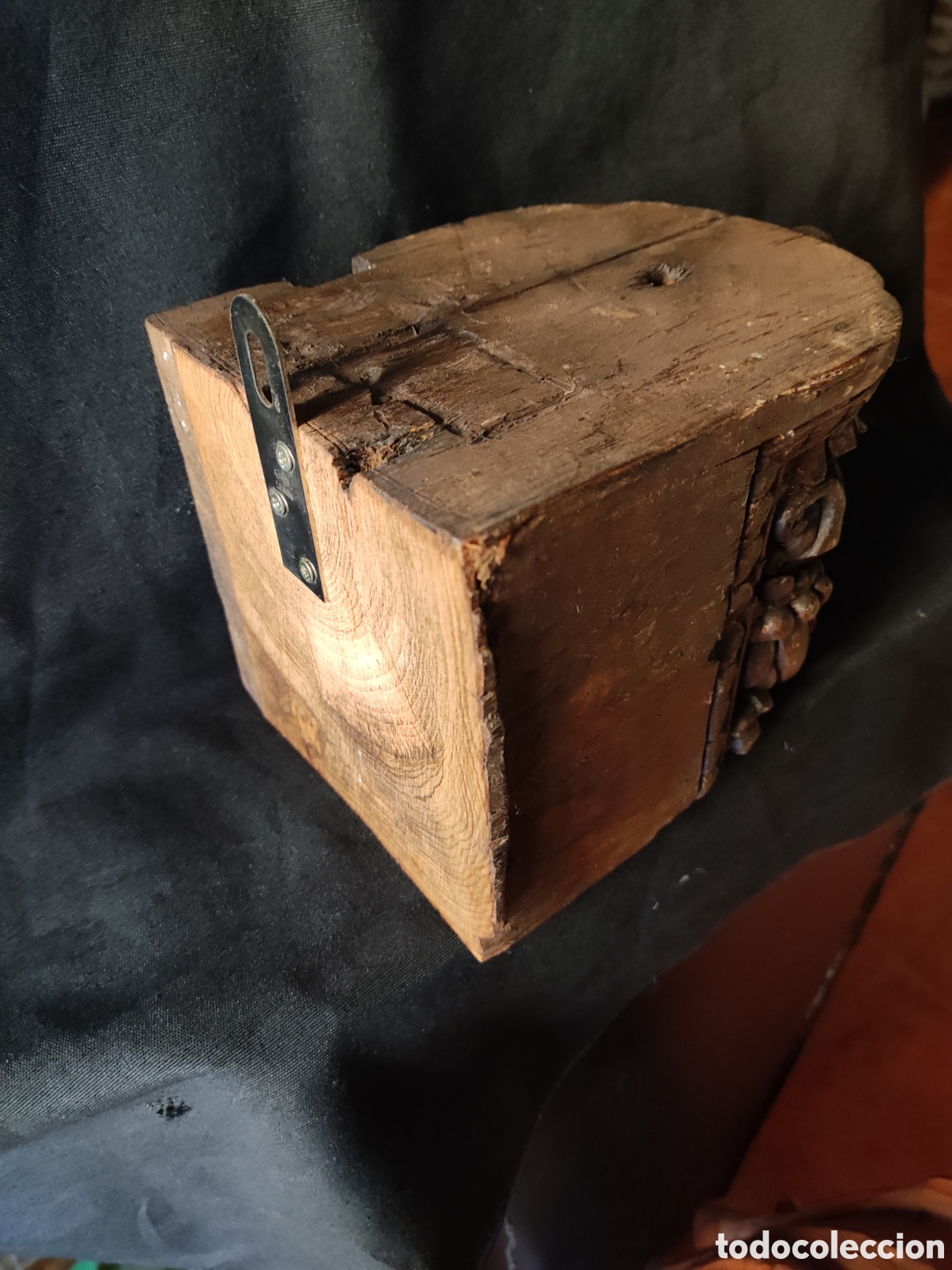 Antig&uuml;edades: Peana de madera tallada - Foto 6
