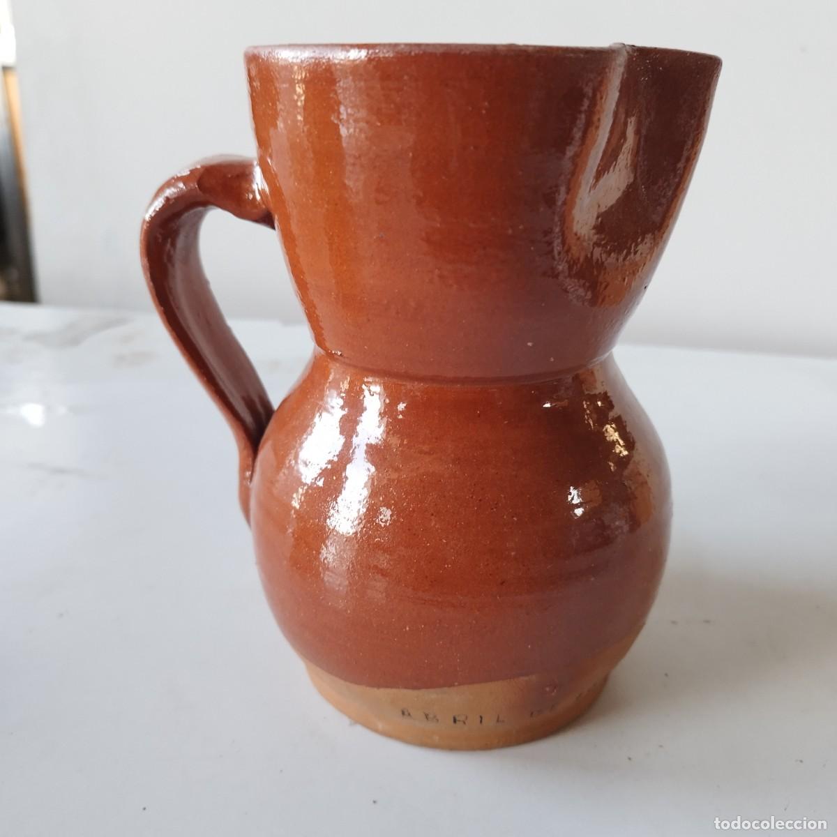 Antig&uuml;edades: JARRA BARRO APROXIMADO 17 CM - Foto 2