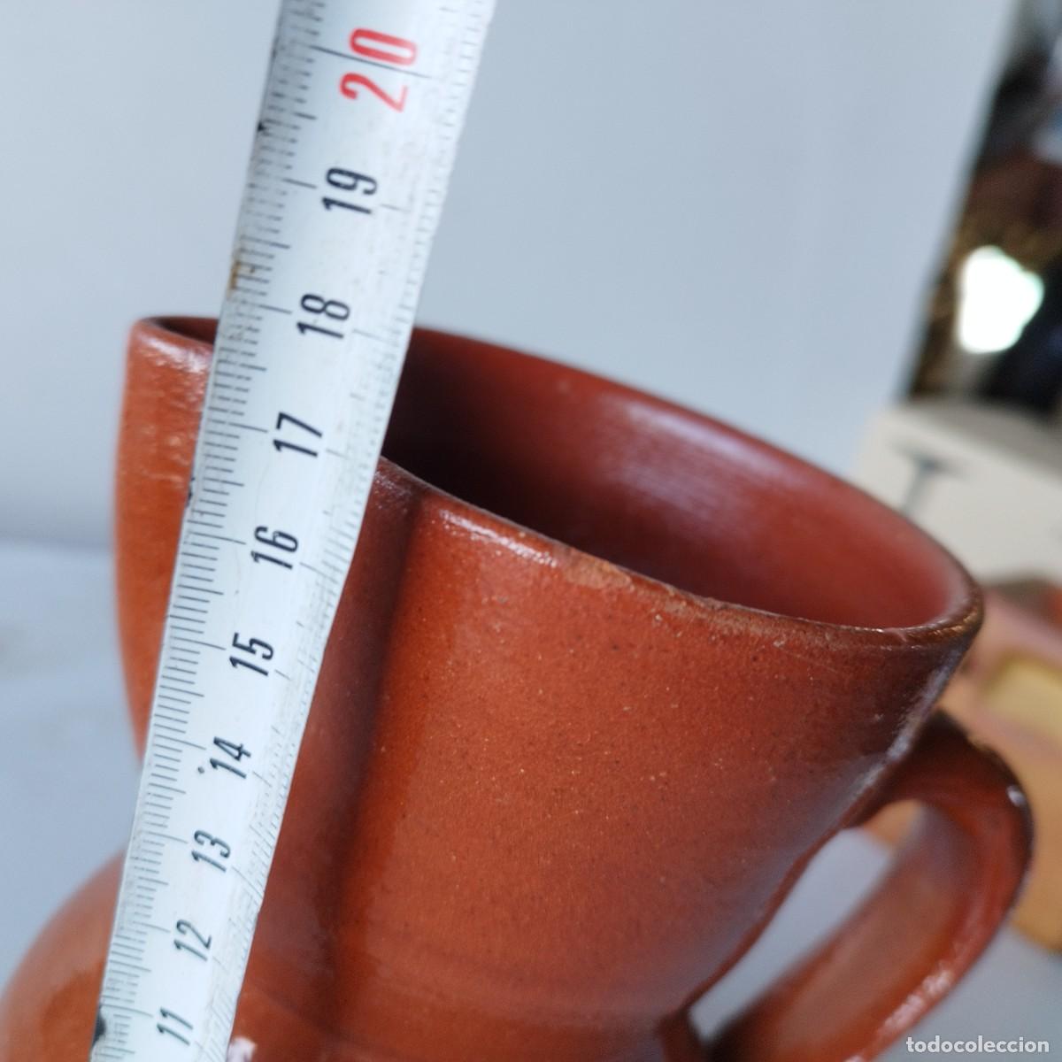 Antig&uuml;edades: JARRA BARRO APROXIMADO 17 CM - Foto 4