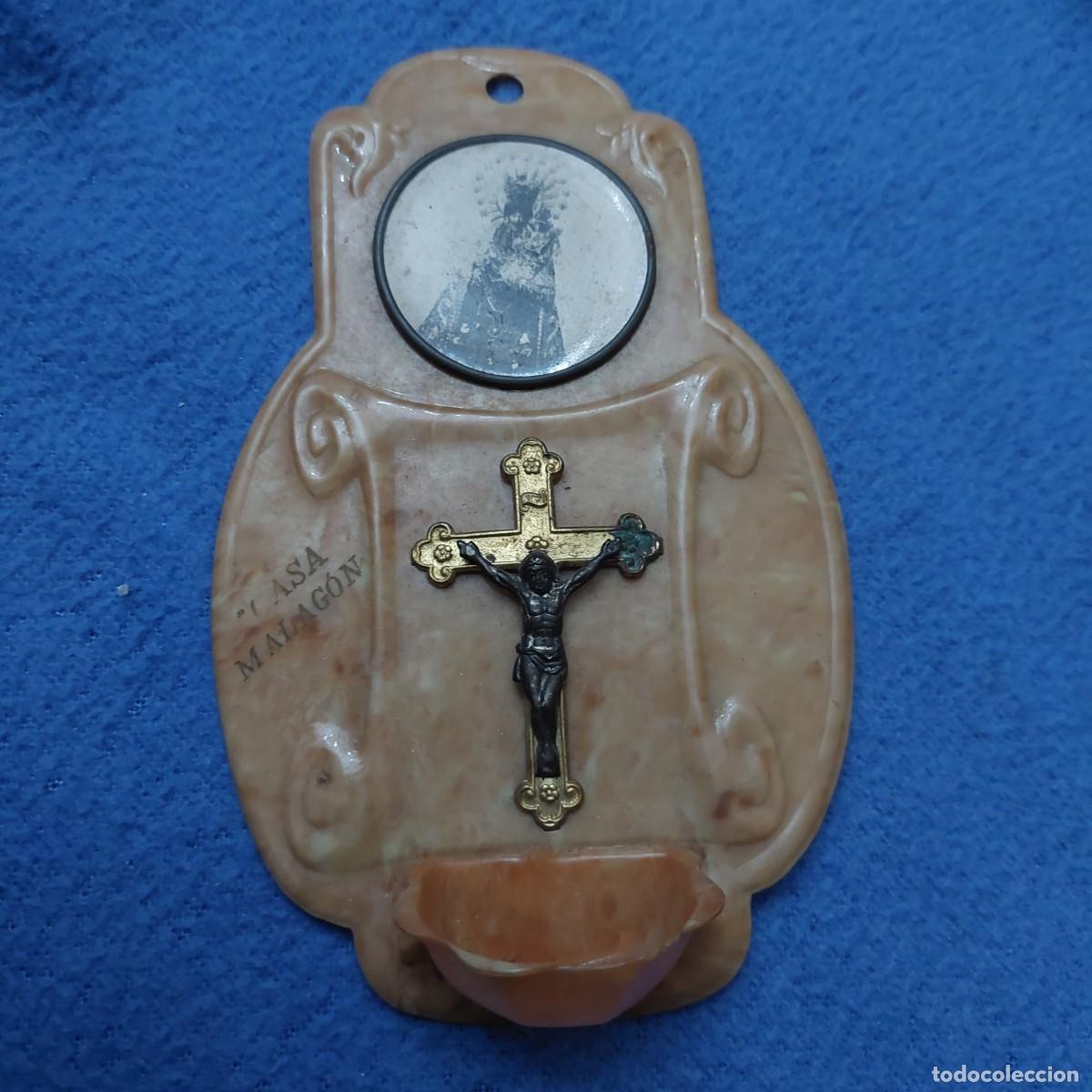 Antig&uuml;edades: Antigua Benditera de celuloide casa Malag&oacute;n - Foto 1