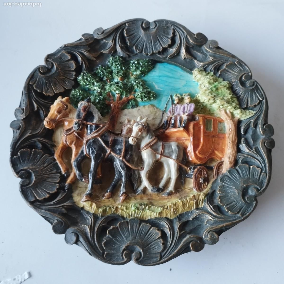 Antig&uuml;edades: ESCENA RUSTICA, APROXIMADAMENTE 23 CM - Foto 1