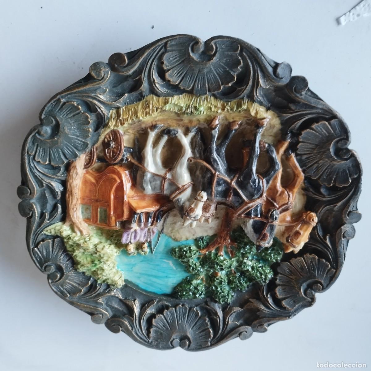 Antig&uuml;edades: ESCENA RUSTICA, APROXIMADAMENTE 23 CM - Foto 2