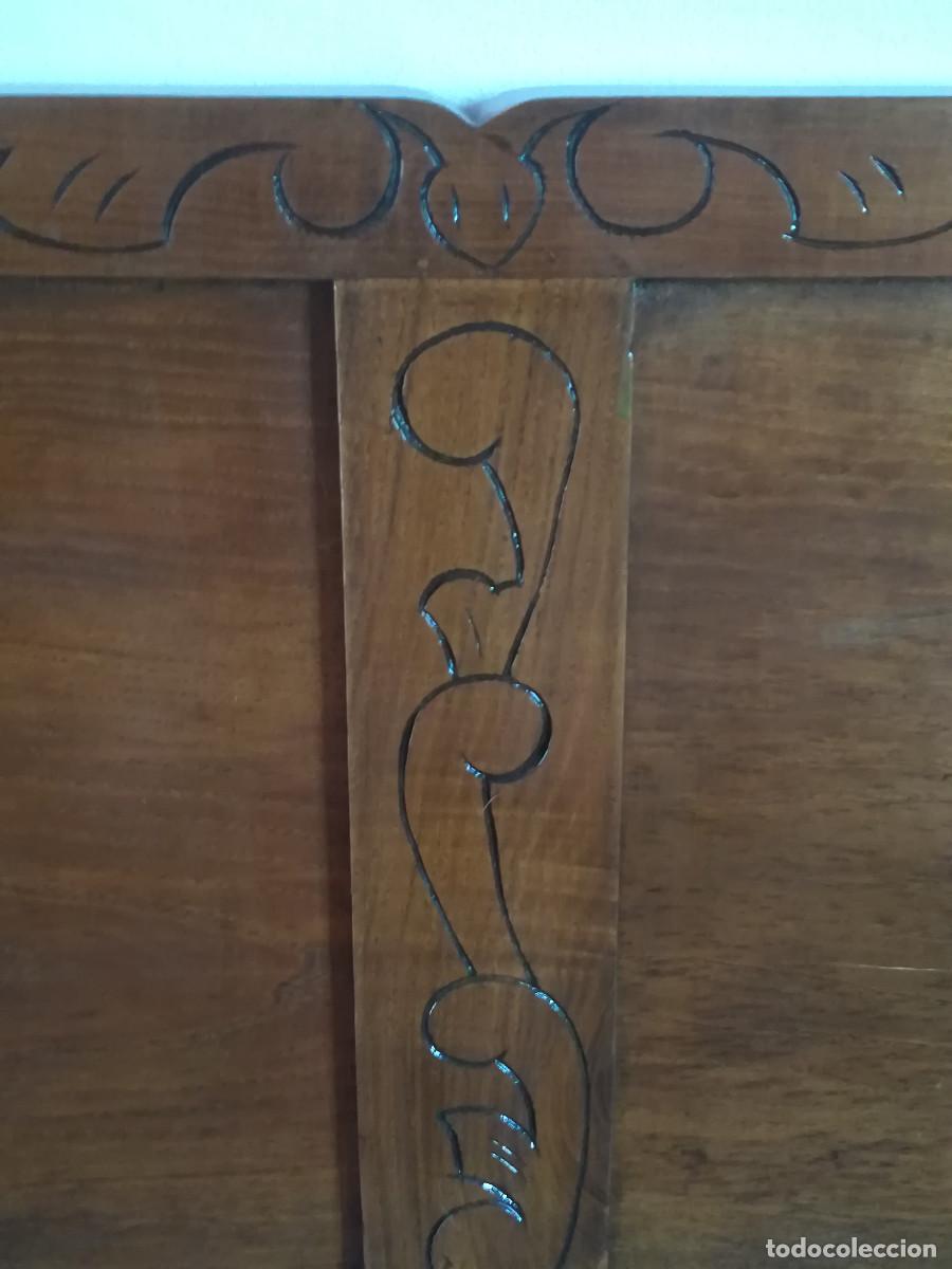 Antig&uuml;edades: CABECERO CAMA MADERA - Foto 2