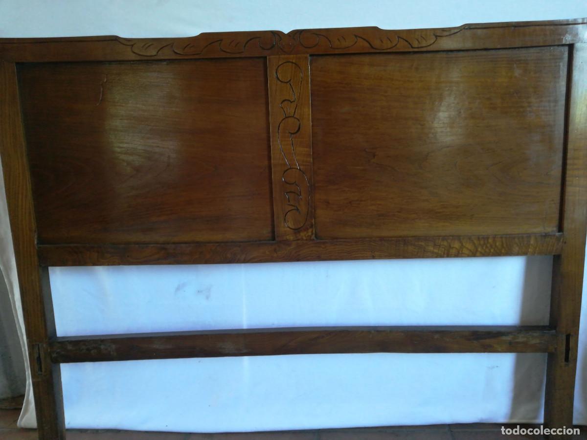 Antig&uuml;edades: CABECERO CAMA MADERA - Foto 3