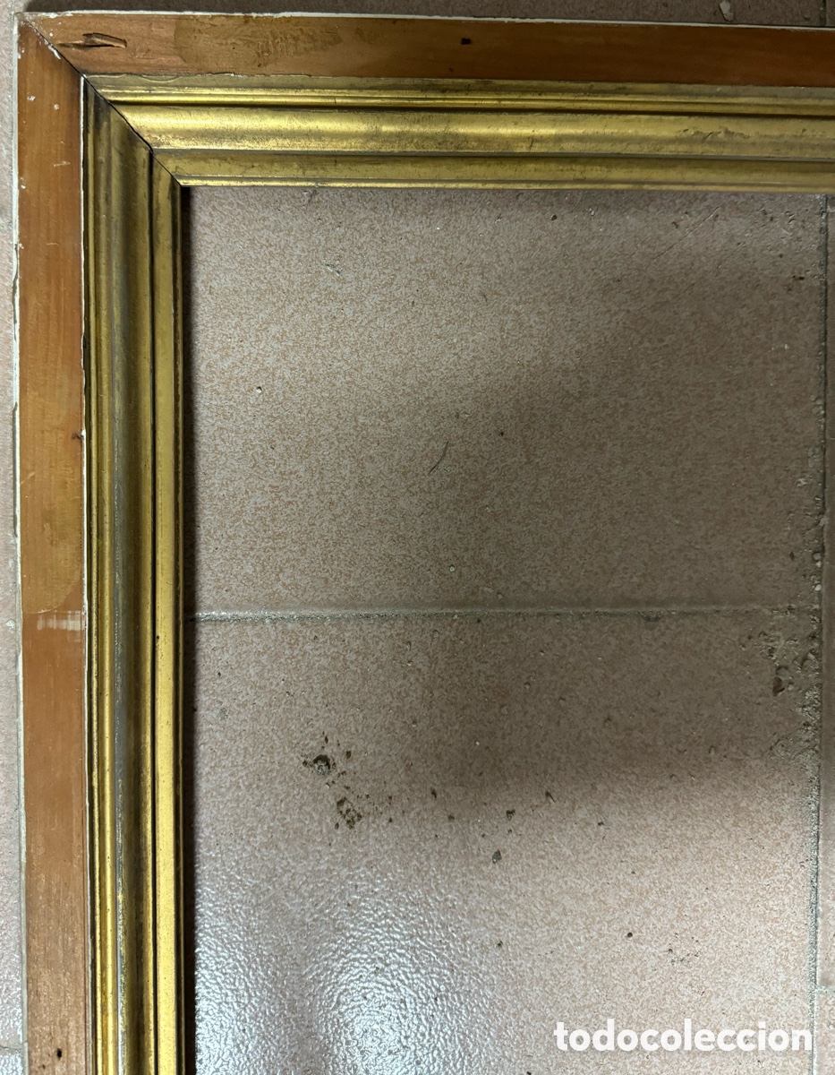 Antig&uuml;edades: Marco dorado del siglo XIX - Foto 3