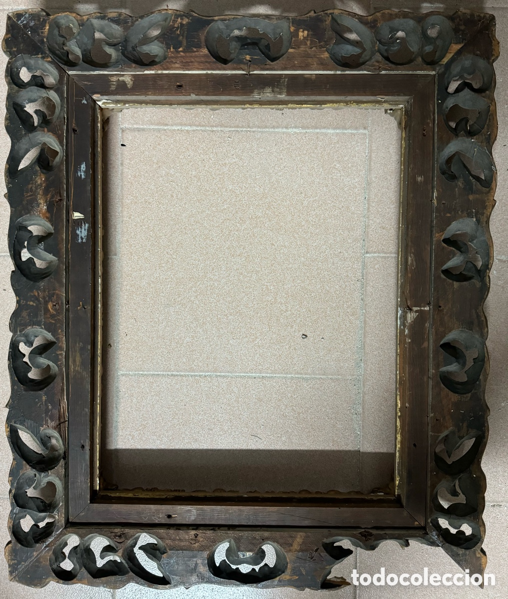 Antig&uuml;edades: Marco dorado del siglo XIX - Foto 6