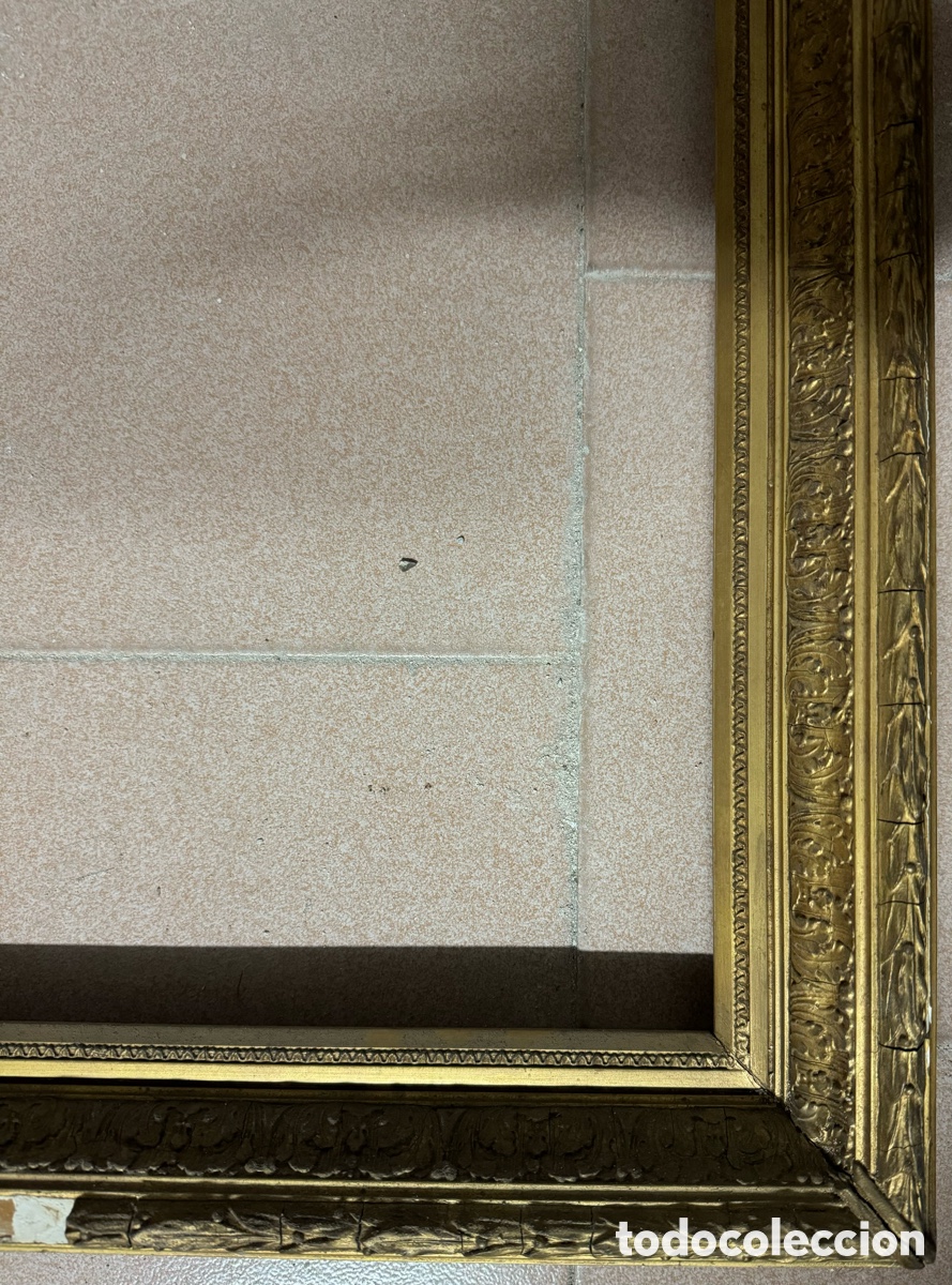 Antig&uuml;edades: Marco dorado del siglo XIX - Foto 6