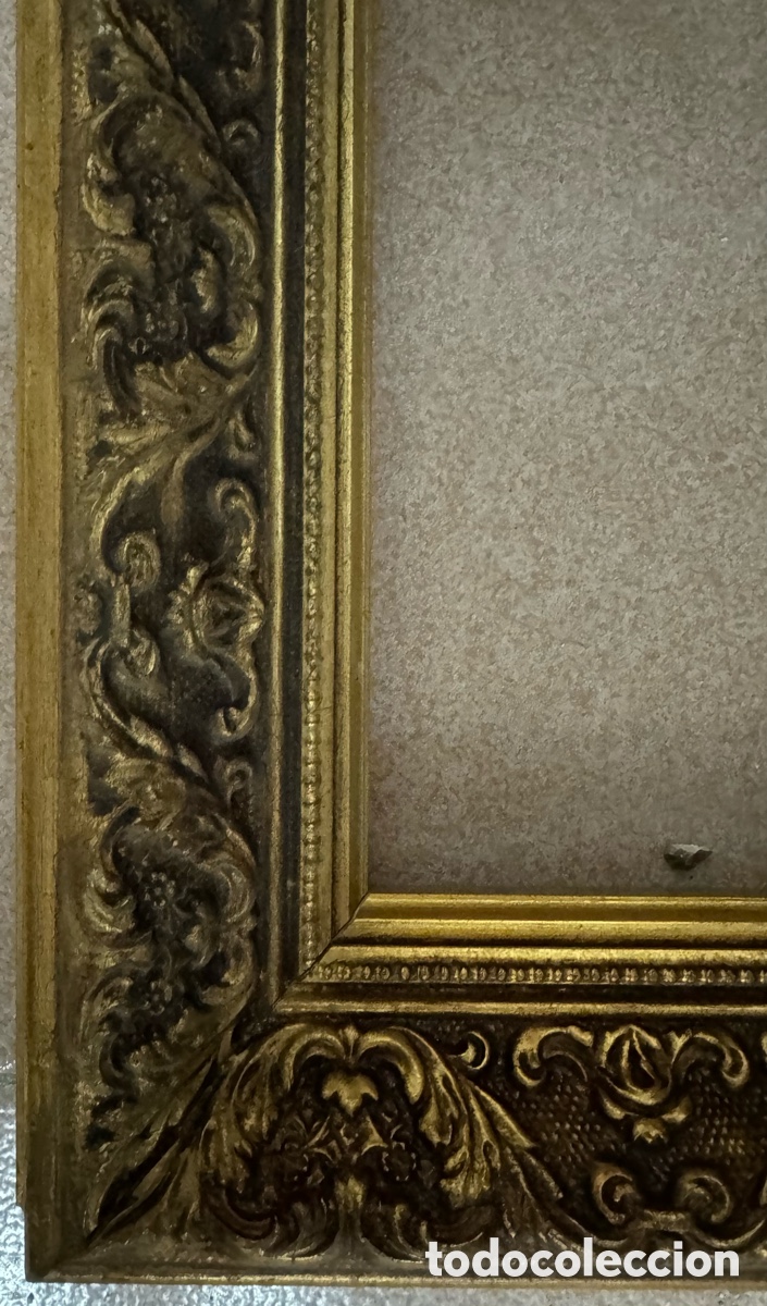 Antig&uuml;edades: Marco dorado del siglo XIX - Foto 4