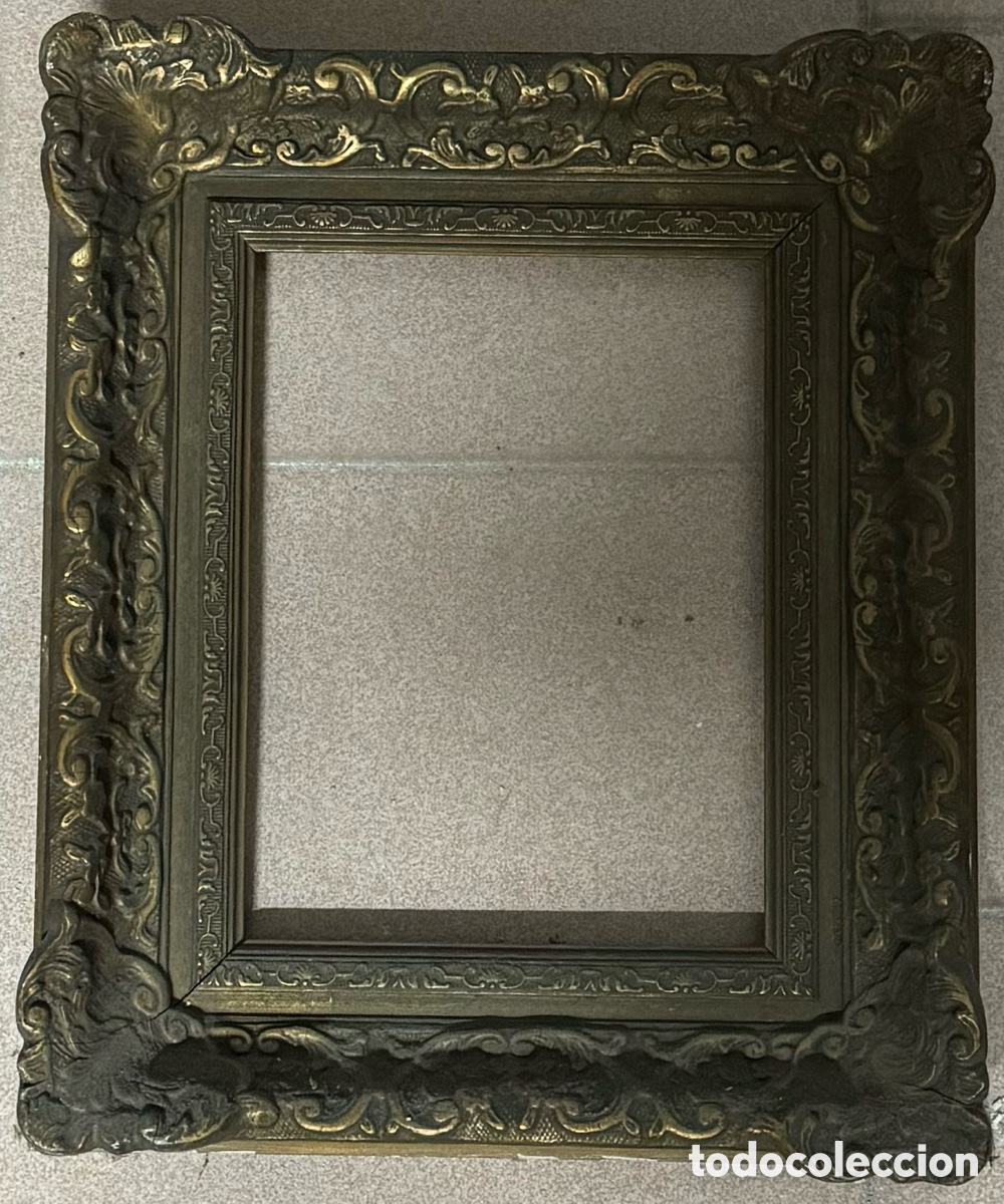 Antig&uuml;edades: Marco dorado del siglo XIX - Foto 1