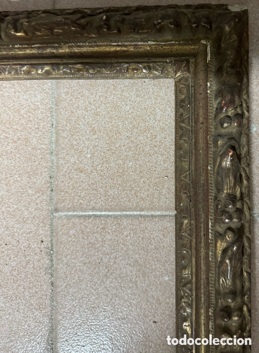 Antig&uuml;edades: Marco dorado del siglo XIX - Foto 2