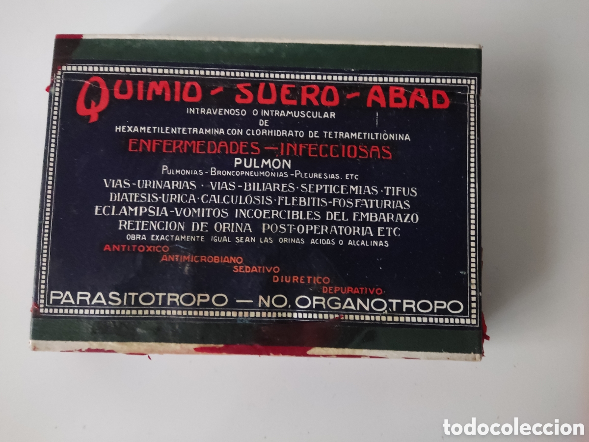 Antig&uuml;edades: QUIMIO SUERO ABAD - MEDICAMENTO ANTIGUO