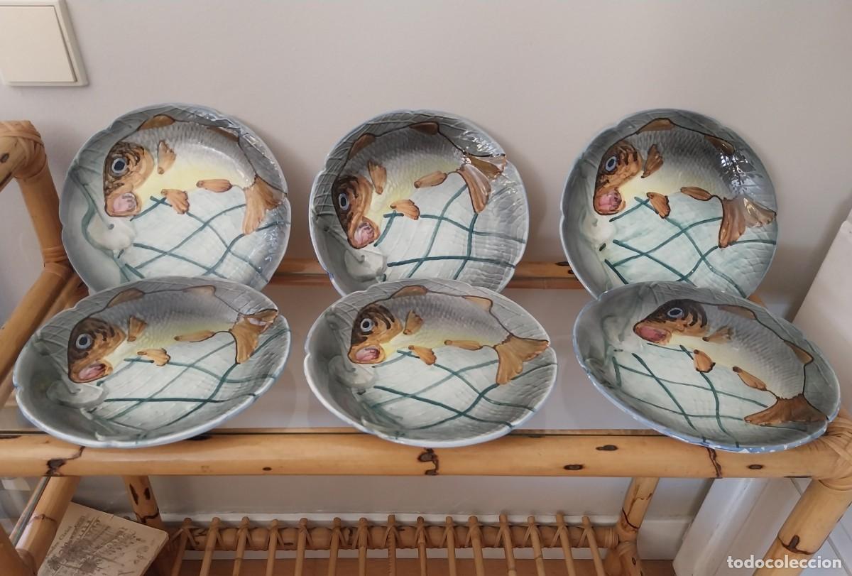 Antig&uuml;edades: Platos cer&aacute;mica Hispania pez - Foto 2