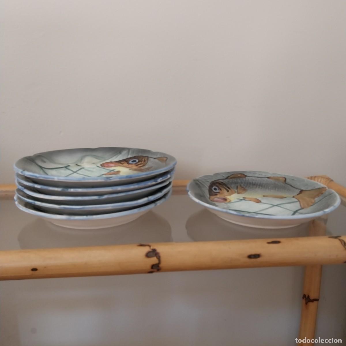 Antig&uuml;edades: Platos cer&aacute;mica Hispania pez - Foto 5