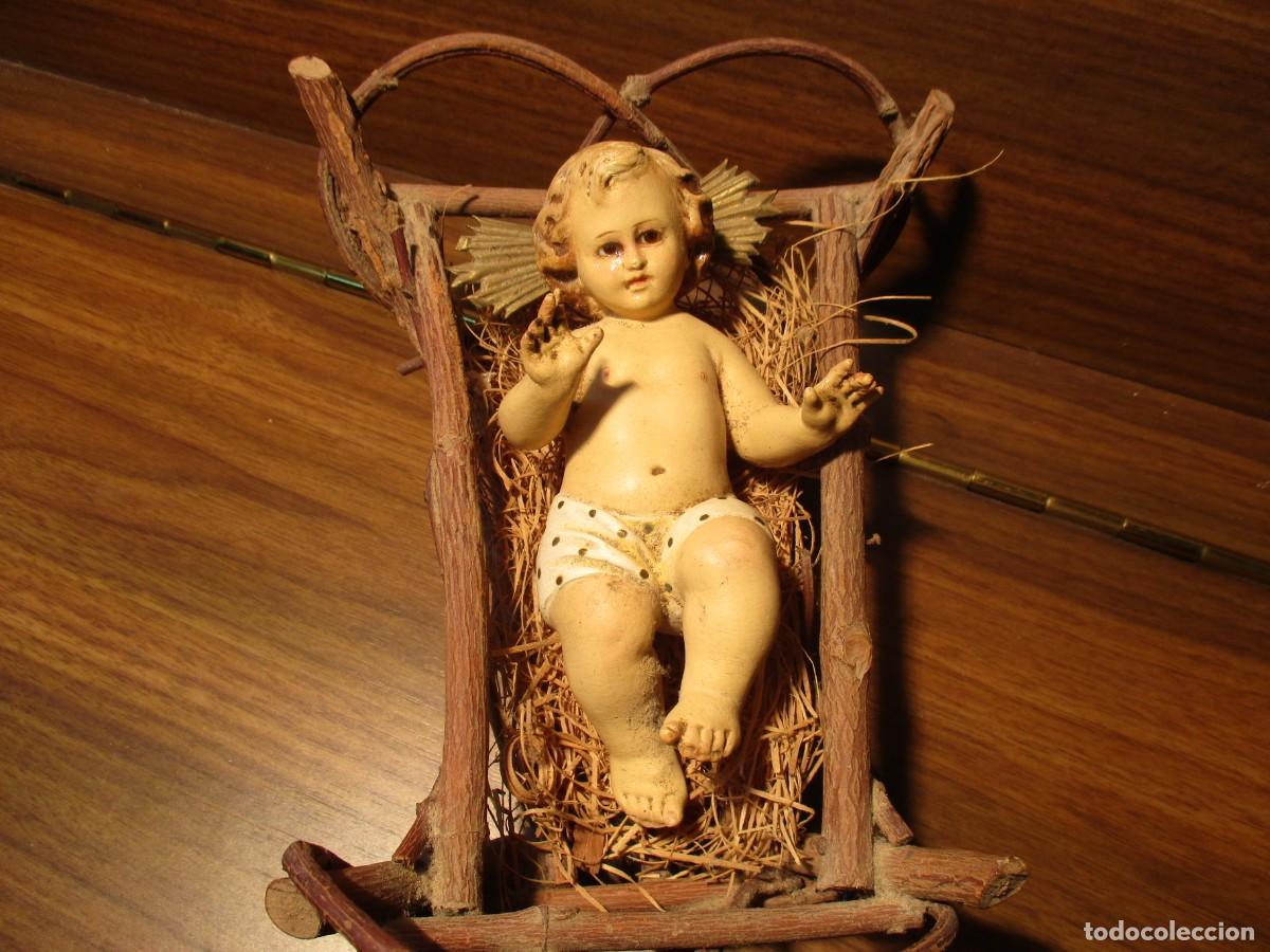 Antig&uuml;edades: ni&ntilde;o Jes&uacute;s de cuna de Olot - Foto 1