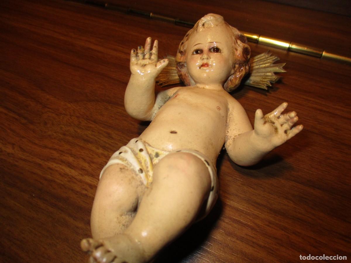 Antig&uuml;edades: ni&ntilde;o Jes&uacute;s de cuna de Olot - Foto 4