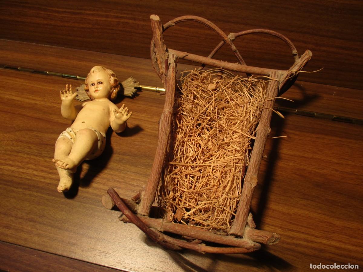 Antig&uuml;edades: ni&ntilde;o Jes&uacute;s de cuna de Olot - Foto 11