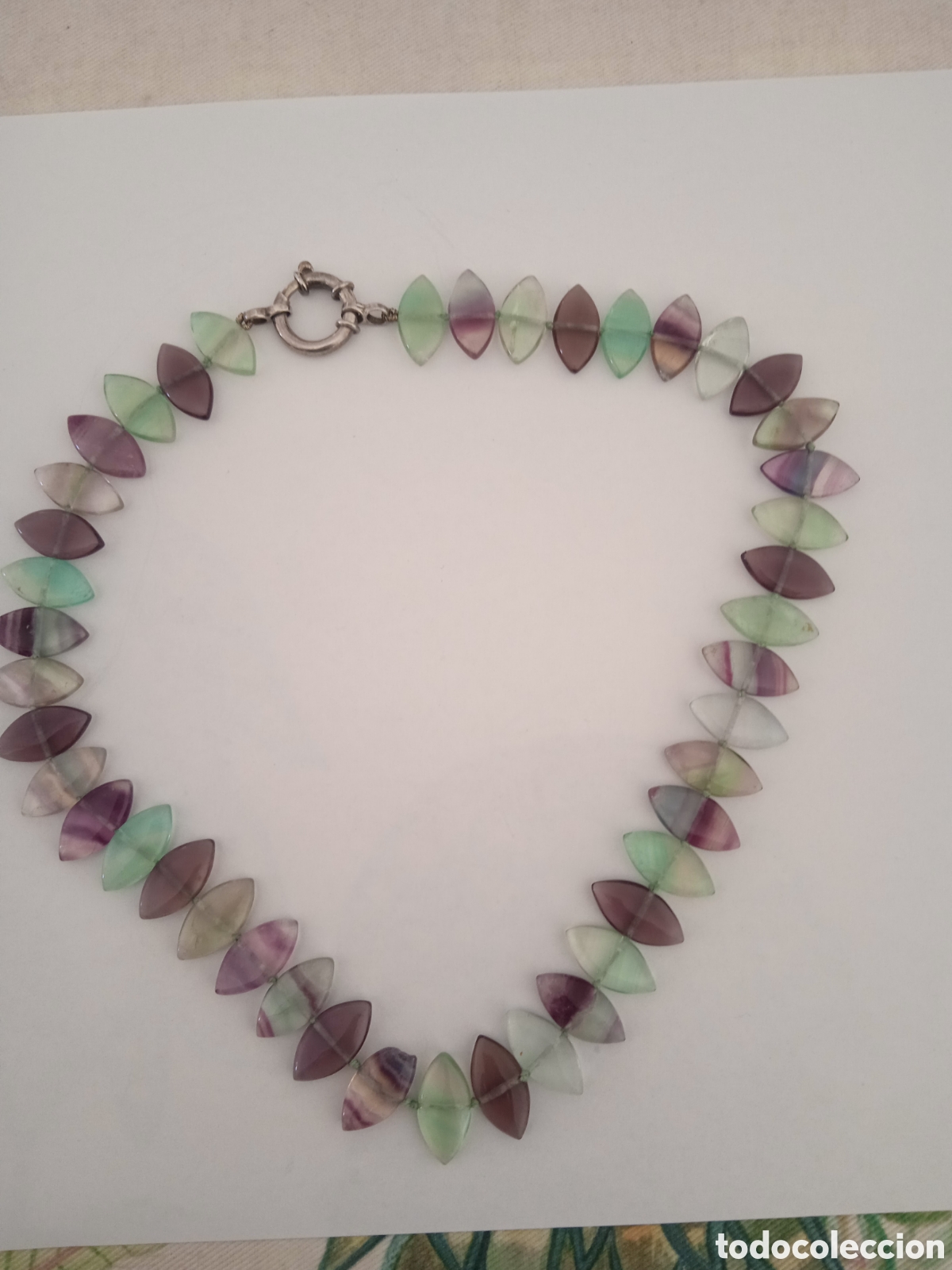 Antig&uuml;edades: Collar en plata y jade - Foto 2