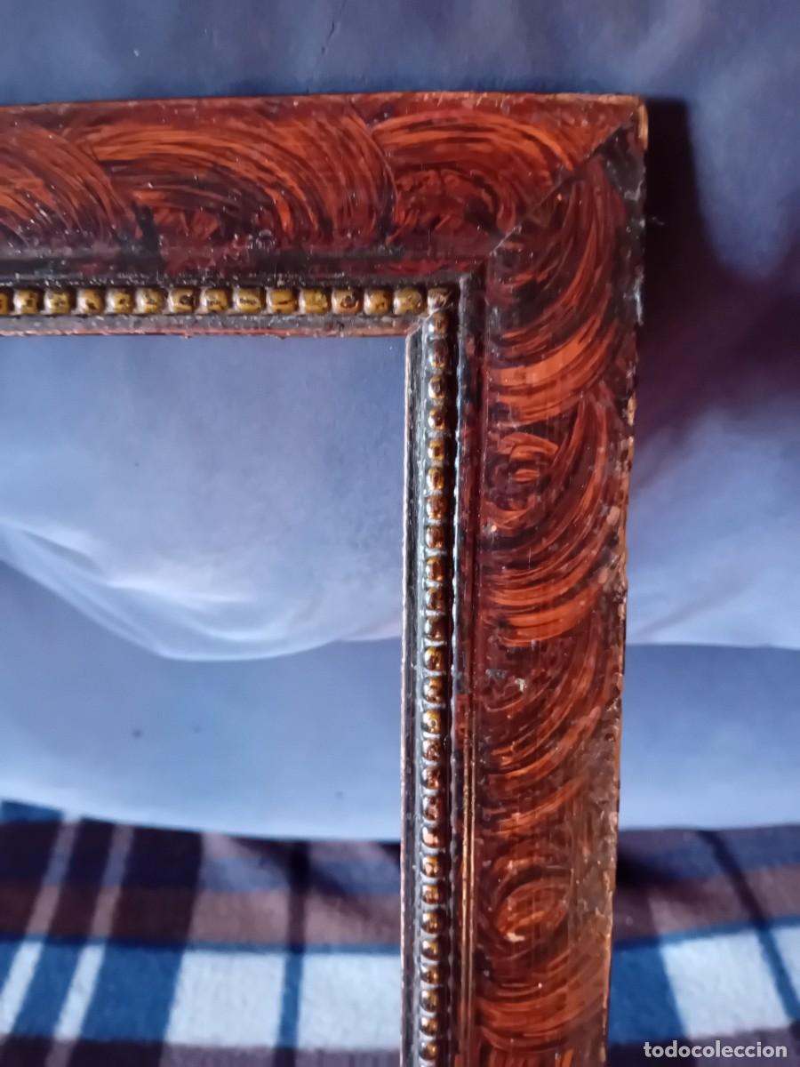 Antig&uuml;edades: Marco siglo XIX policromado - Foto 2
