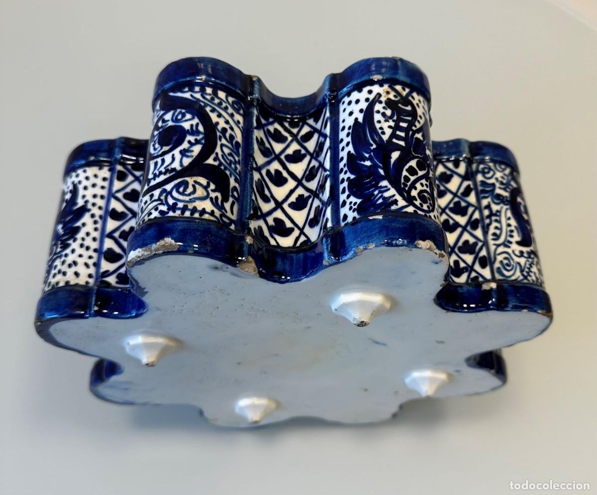 Antig&uuml;edades: TINTERO AZUL DE CER&Aacute;MICA - Foto 7