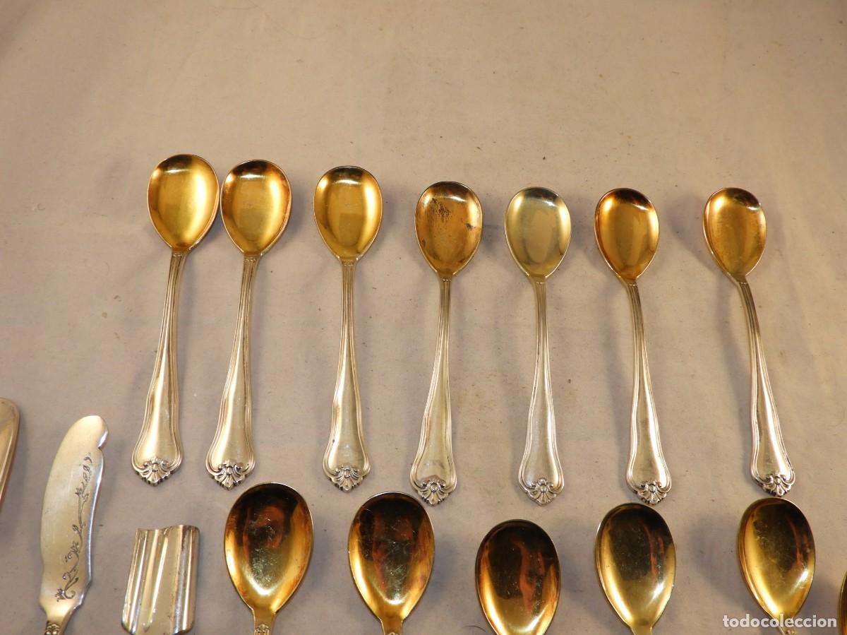 juego cucharillas cafe doradas esmaltadas - Compra venta en todocoleccion