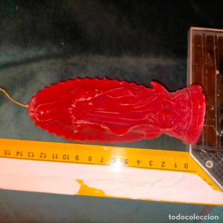 Antig&uuml;edades: Cera virgen de Guadalupe vela. - Foto 2
