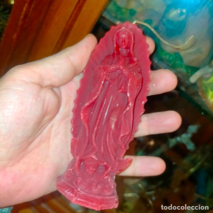 Antig&uuml;edades: Cera virgen de Guadalupe vela. - Foto 5
