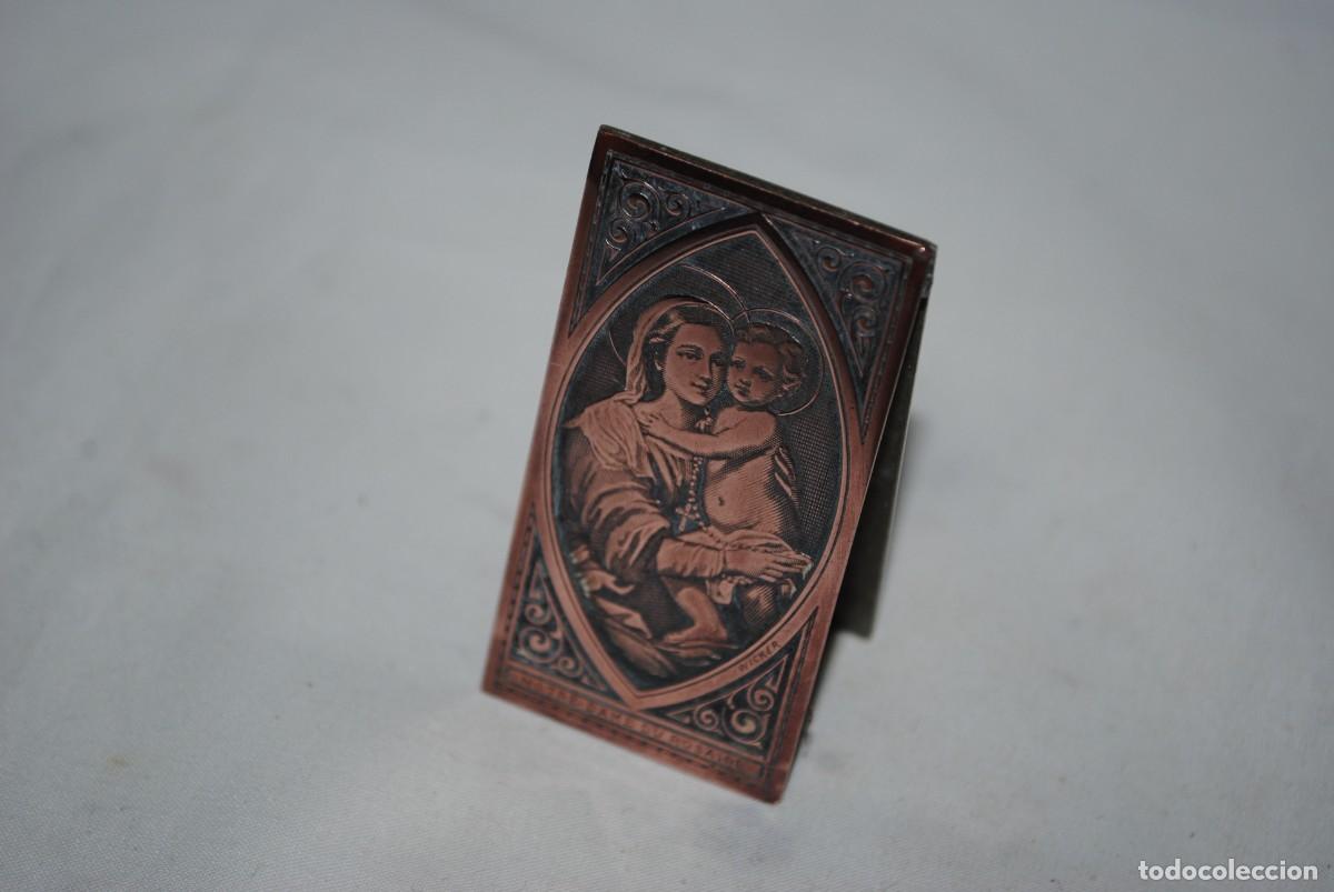 Antig&uuml;edades: CUADRITO DE NUESTRA SE&Ntilde;ORA DEL ROSARIO . - Foto 4