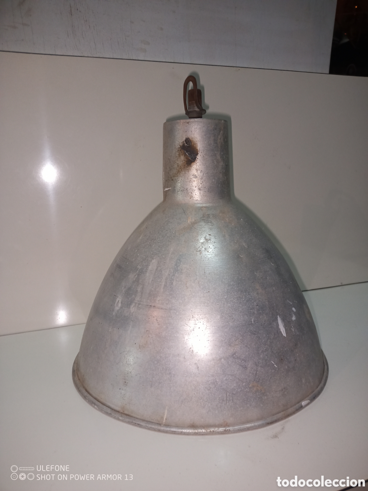 Antig&uuml;edades: Foco industrial aluminio - Foto 1