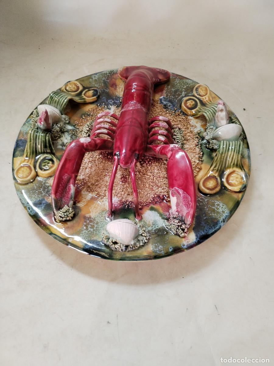 Antig&uuml;edades: plato langosta de caldas de rainha - Foto 3