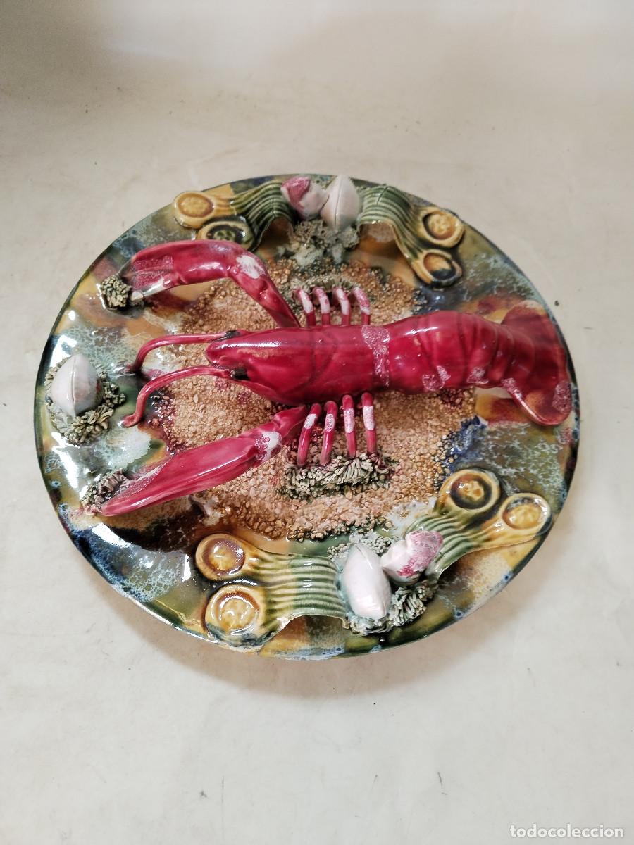 Antig&uuml;edades: plato langosta de caldas de rainha - Foto 1