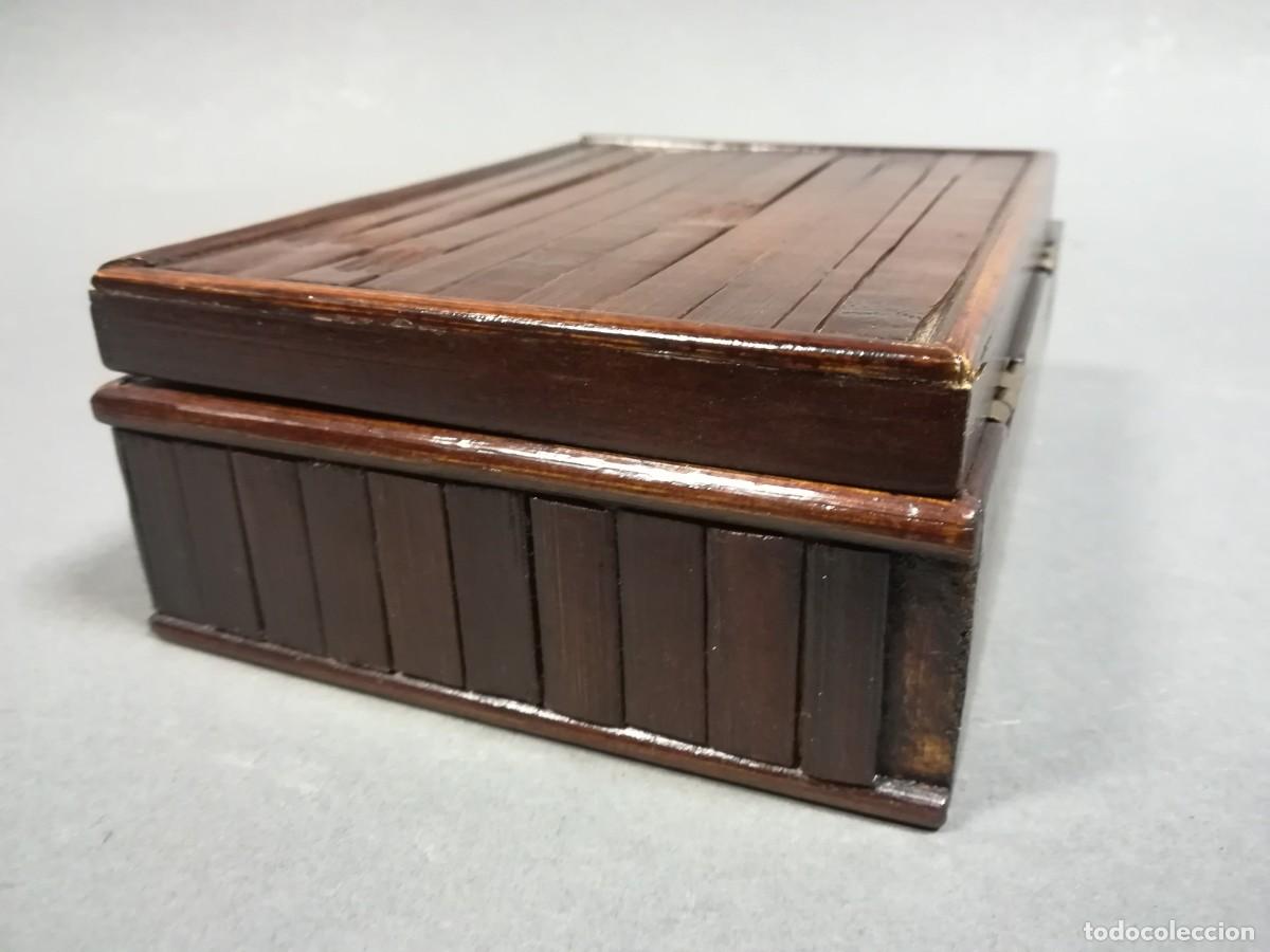 Antig&uuml;edades: LOTE DE 3 CAJAS MADERA Y CA&Ntilde;A - Foto 11