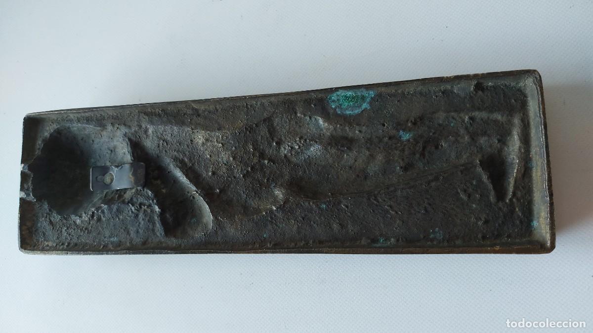 Antig&uuml;edades: PLACA PARED NI&Ntilde;O QUERUBIN EN BRONCE - Foto 9