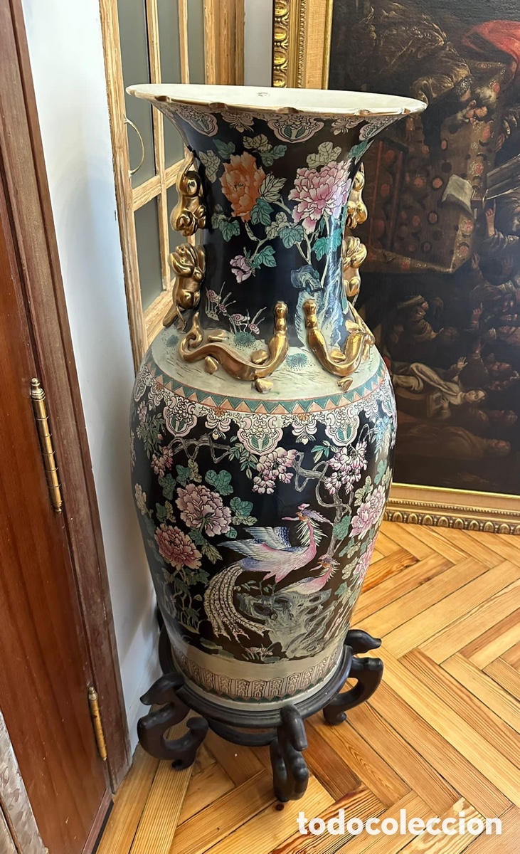 Antig&uuml;edades: Jarron chino de gran tama&ntilde;o - Foto 4