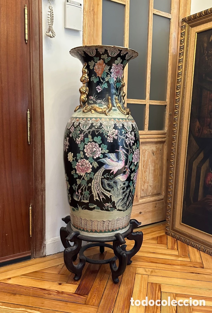 Antig&uuml;edades: Jarron chino de gran tama&ntilde;o - Foto 8