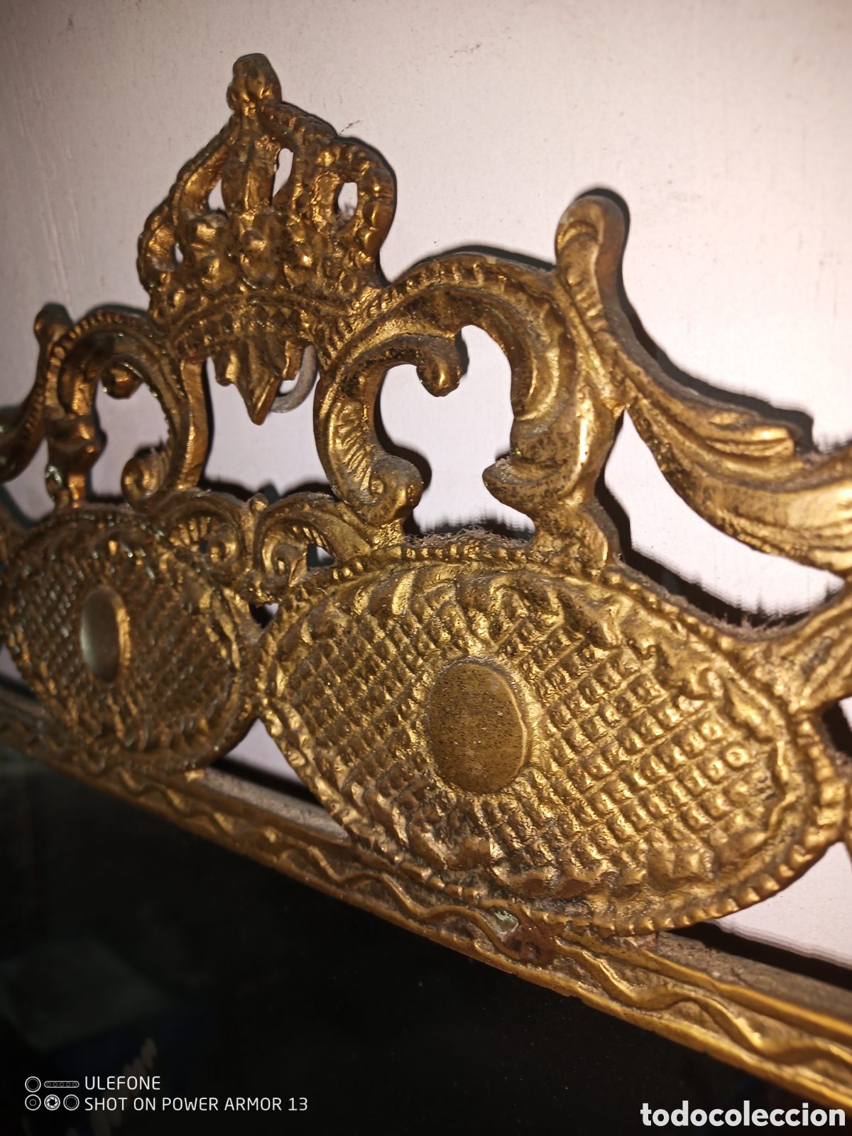 Antig&uuml;edades: Antiguo espejo bronce - Foto 3